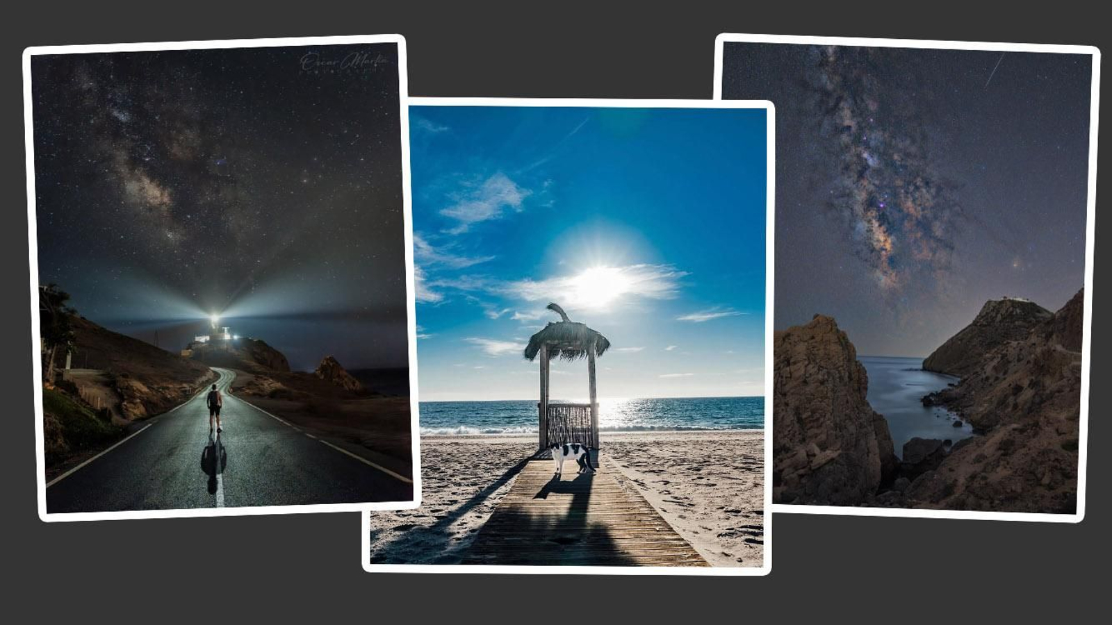 Las tres imágenes de Almería finalistas del concurso "Mi rincón favorito".