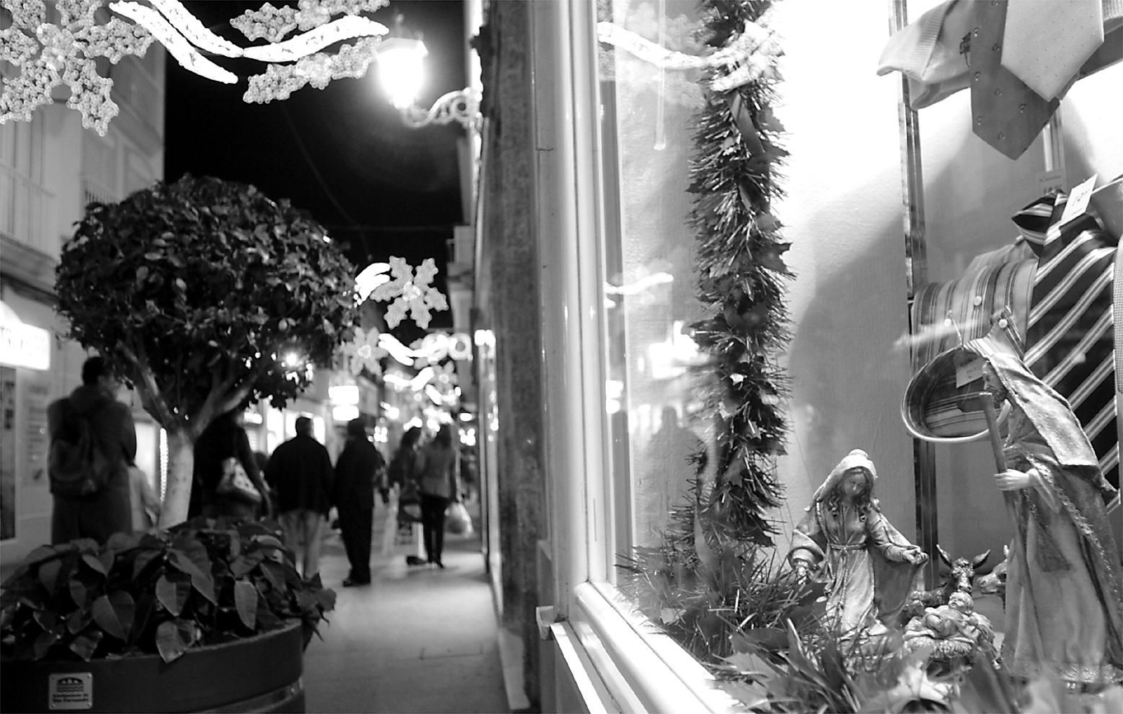 Navidad de 2007, una imagen de la calle Rosario