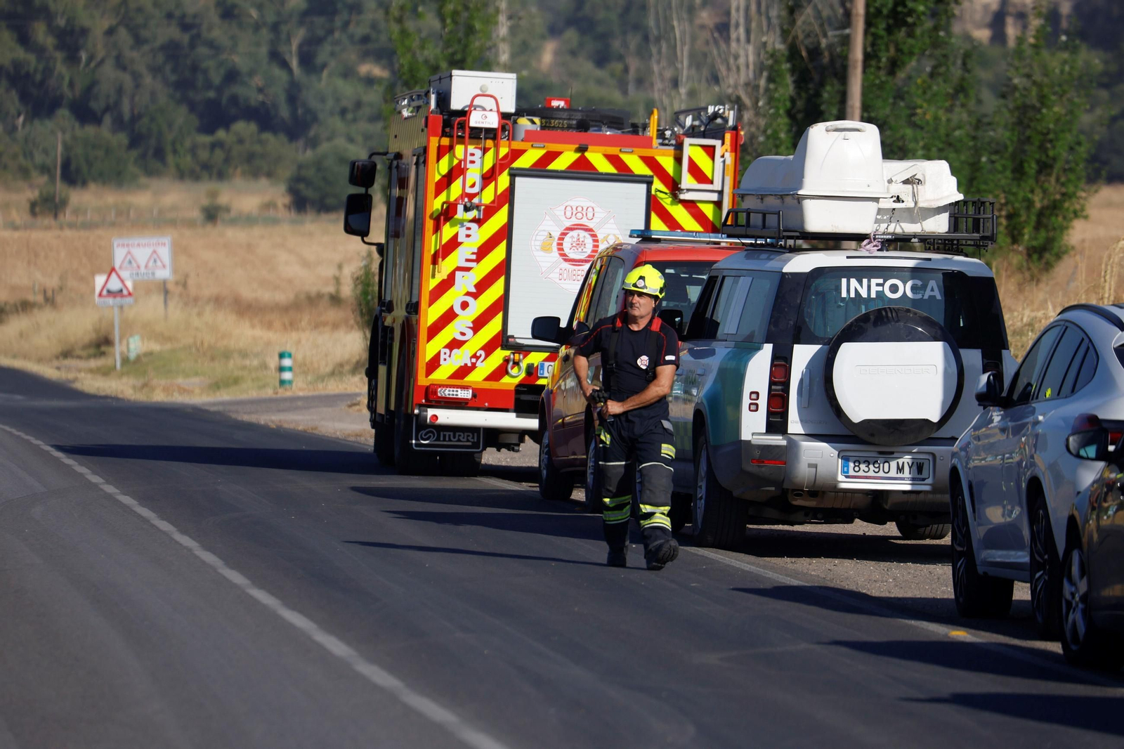 Las imágenes del incendio forestal de la Sierra de Córdoba