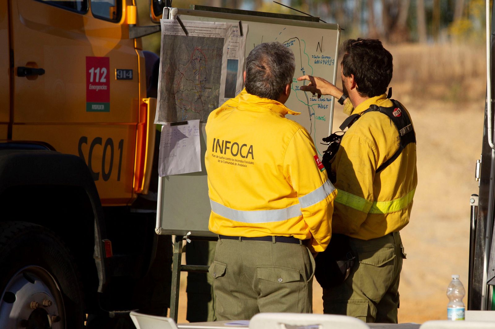 Medios del Infoca, en una imagen de archivo.