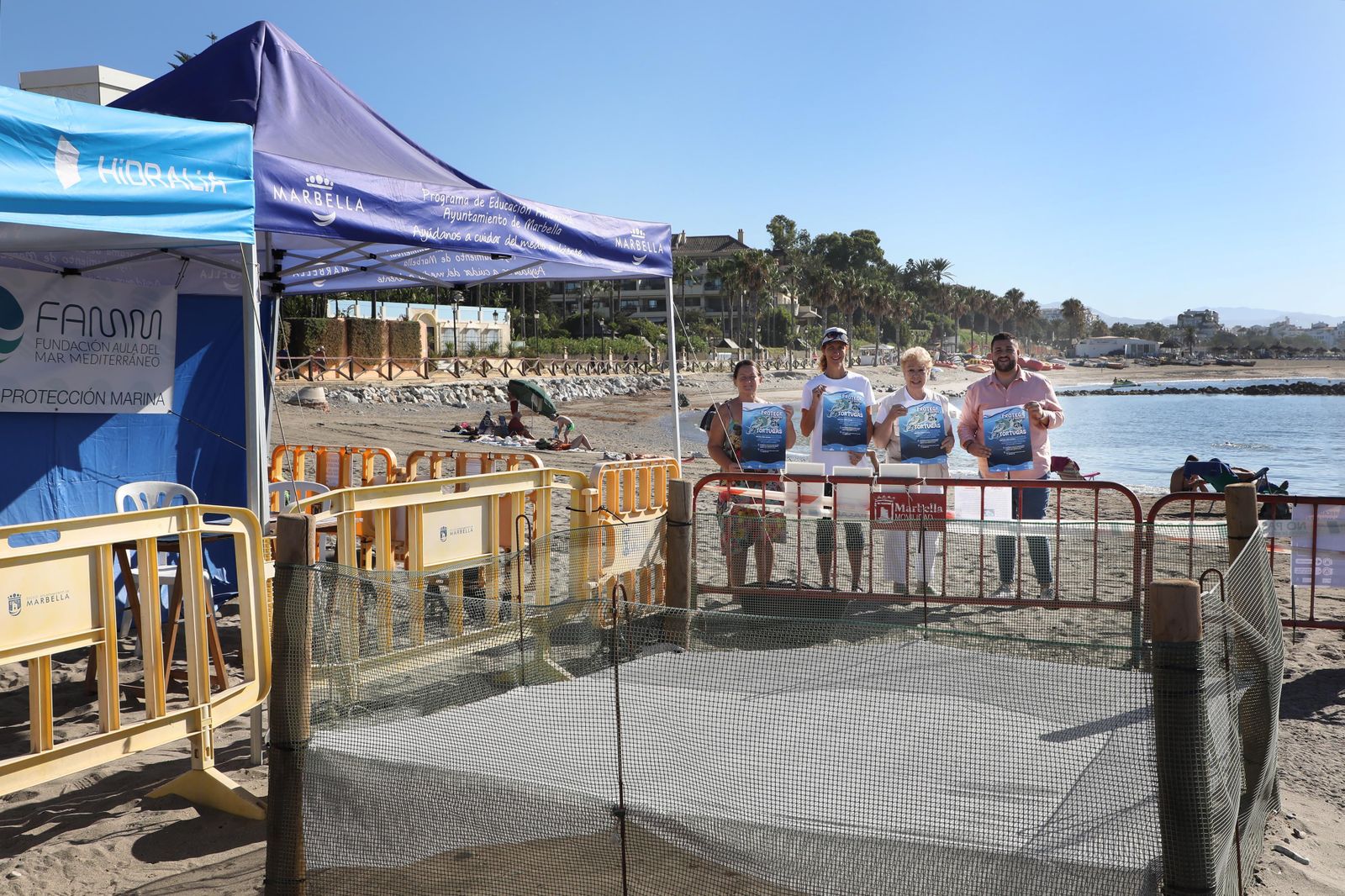 La presentación de la campaña medioambiental.