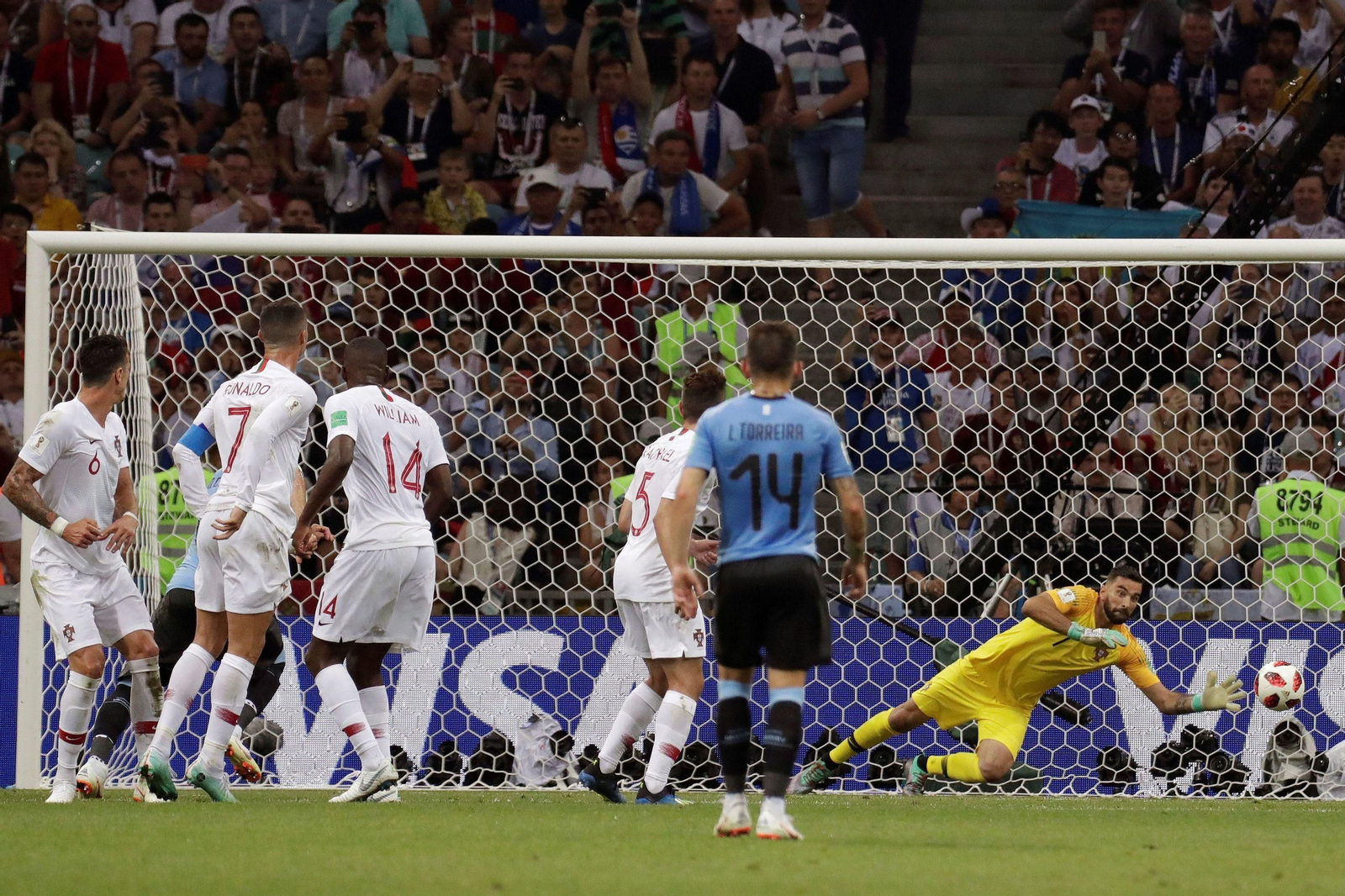 Las imágenes del Uruguay-Portugal
