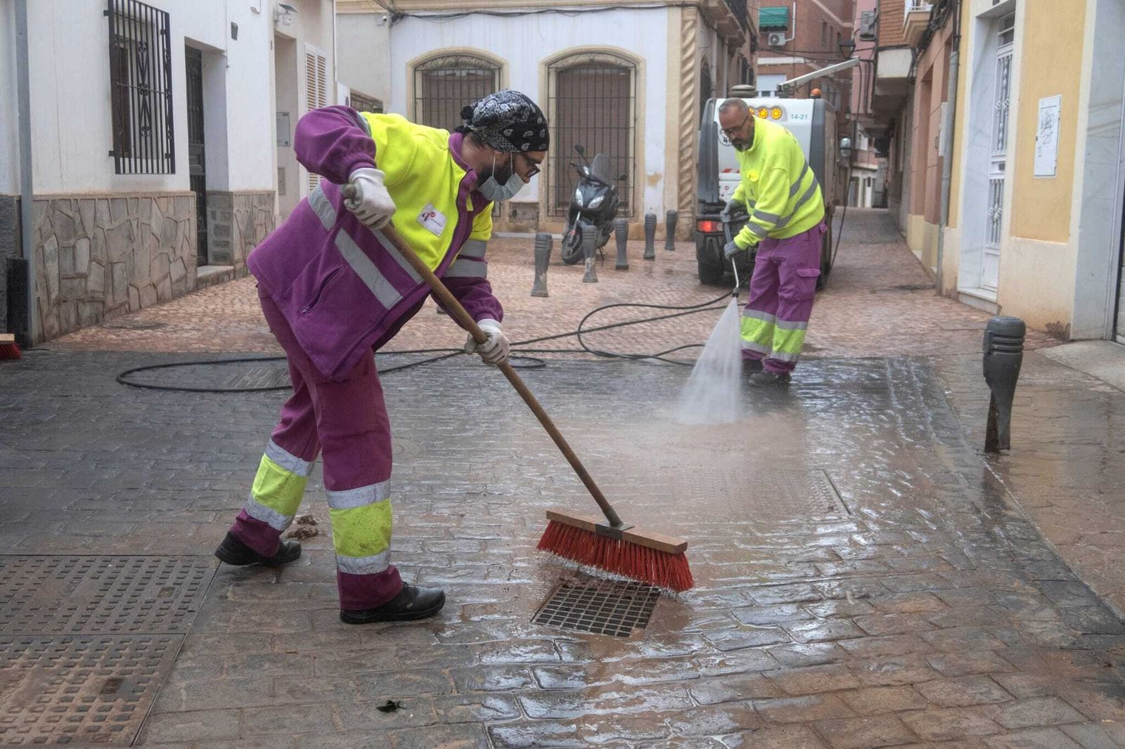 Limpieza intensiva, en el casco histórico