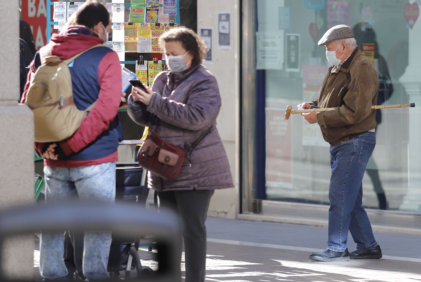 Punto de venta de cupones en Huelva capital.