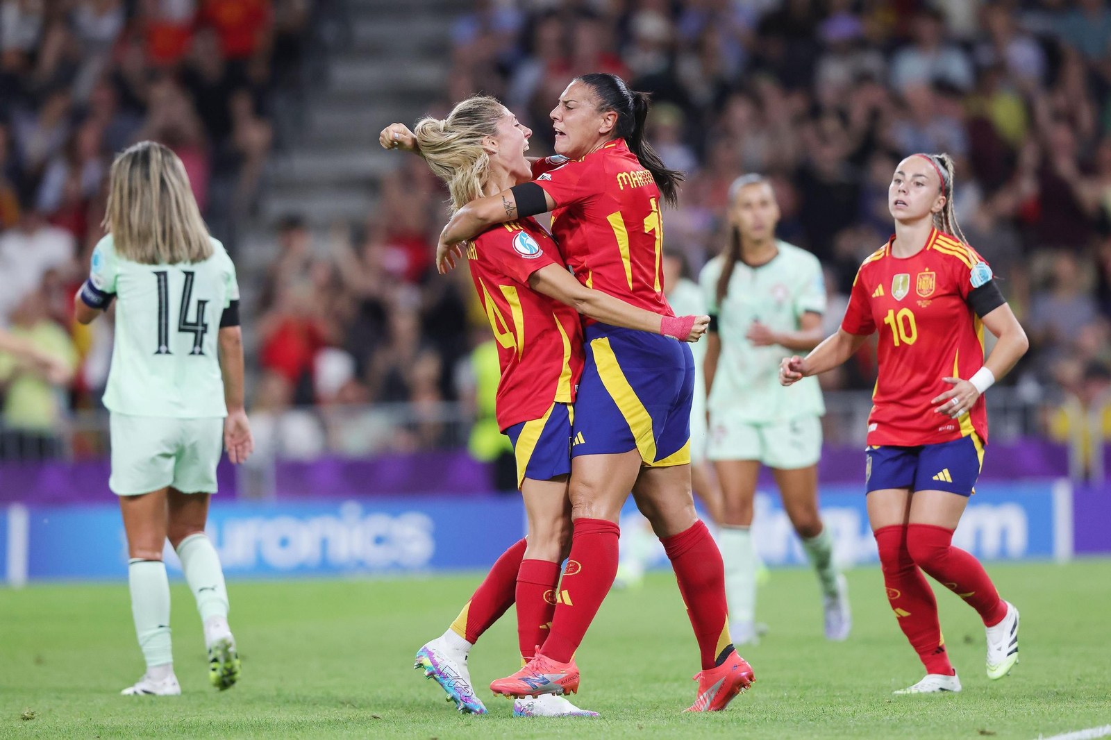 Las fotos del España-Portugal en la Eurocopa femenina