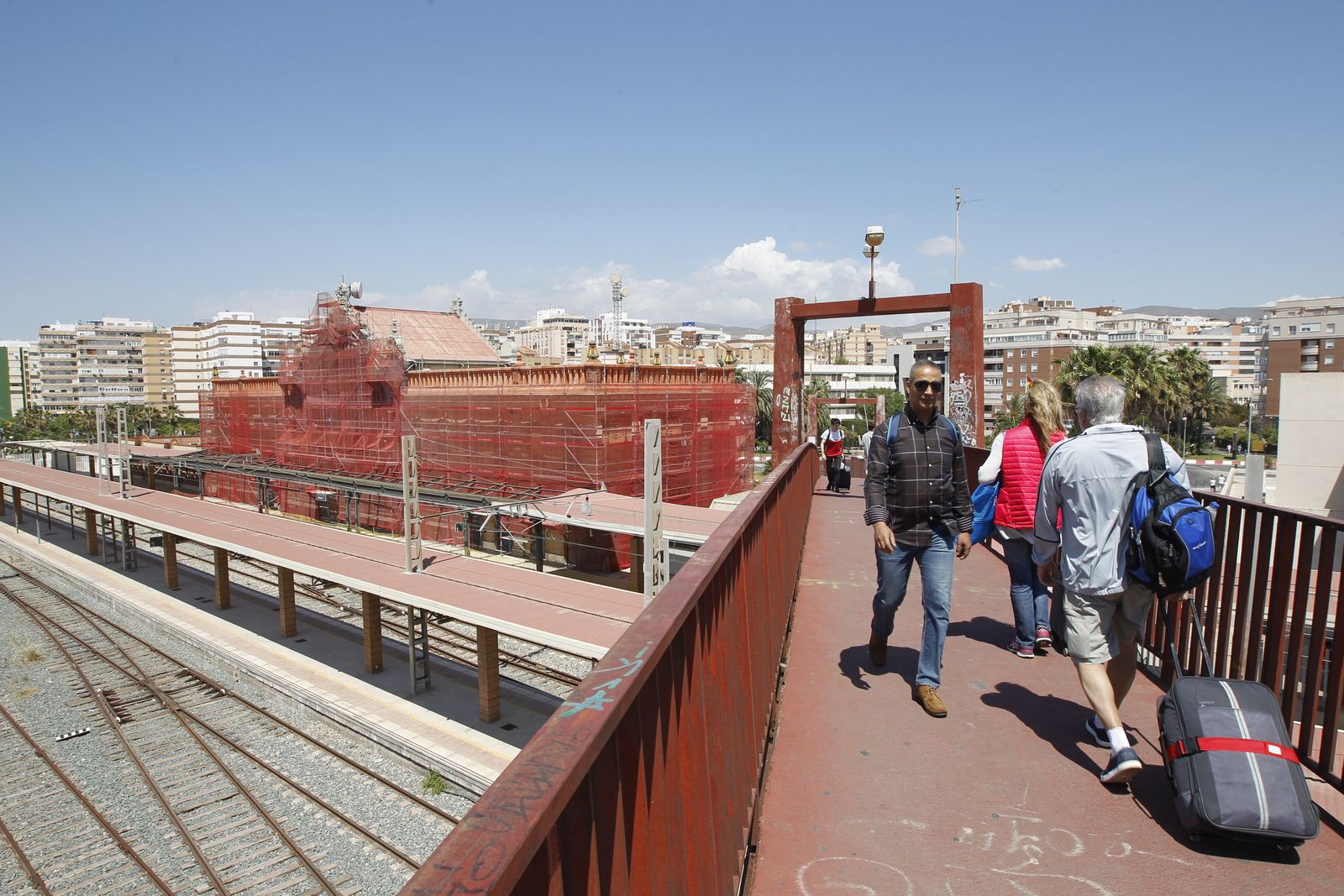 Las imágenes de las obras de la antigua estación de ferrocarril de Almería