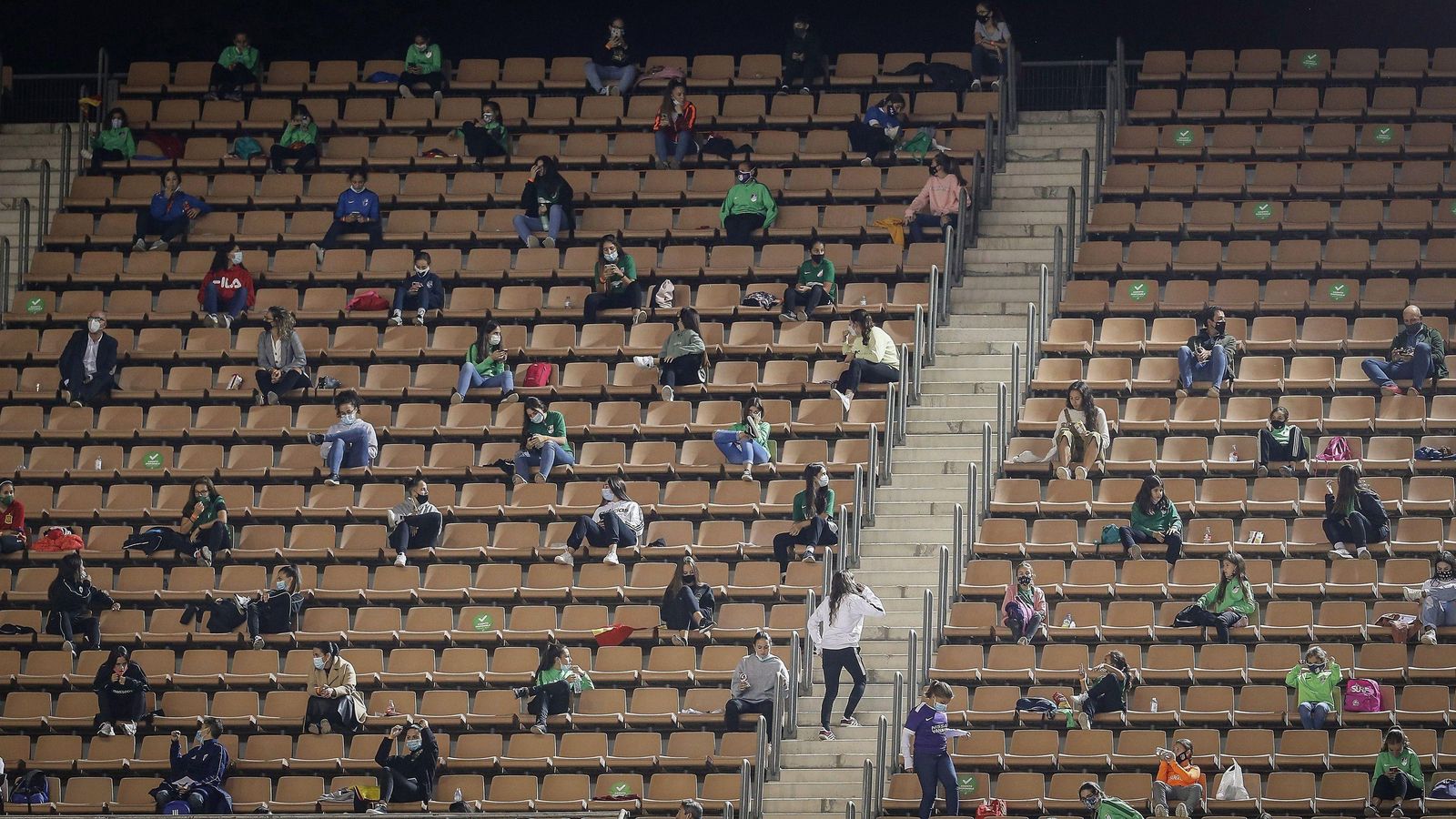 Una imagen de la grada del Estadio de la Cartuja.