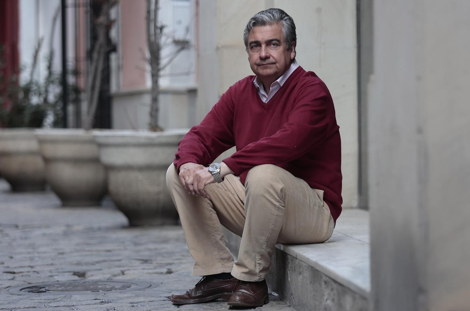 Antonio José Pérez Castellano, durante la entrevista. Foto: Juan Carlos Muñoz.