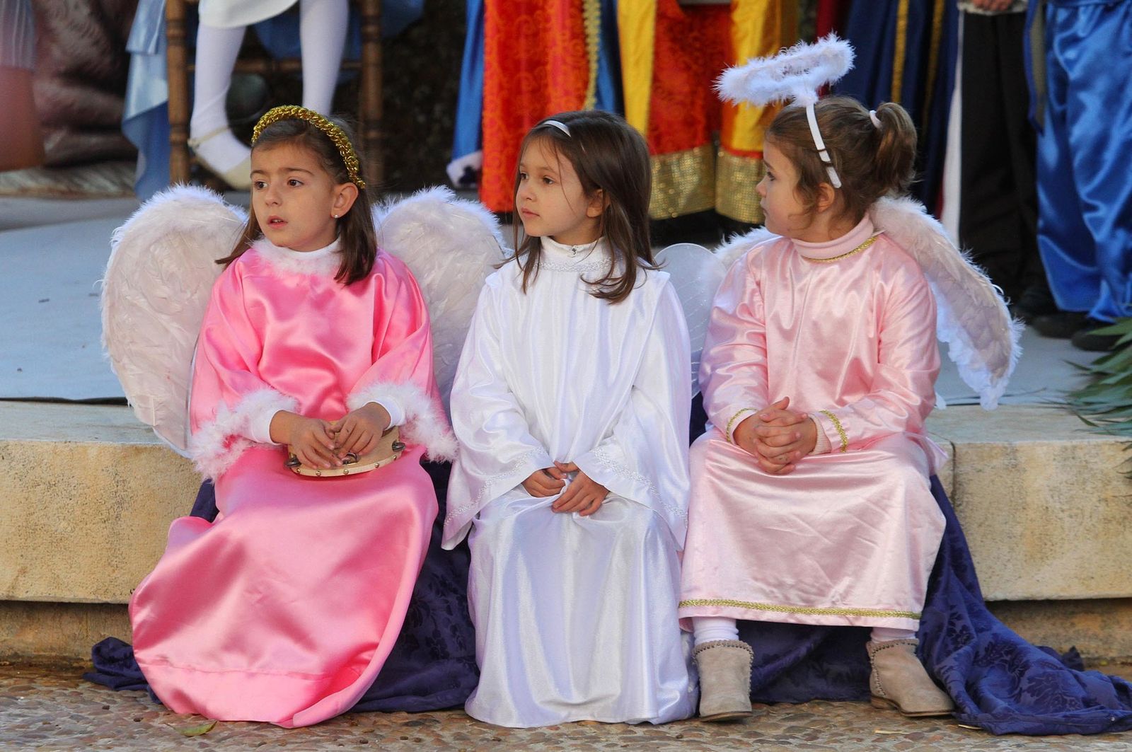 Imágenes del Belén viviente del Colegio María Inmaculada.