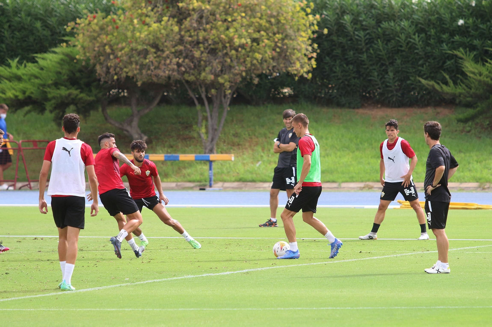 Fotogalería del entrenamiento de la UD Almería del miércoles 11 de agosto