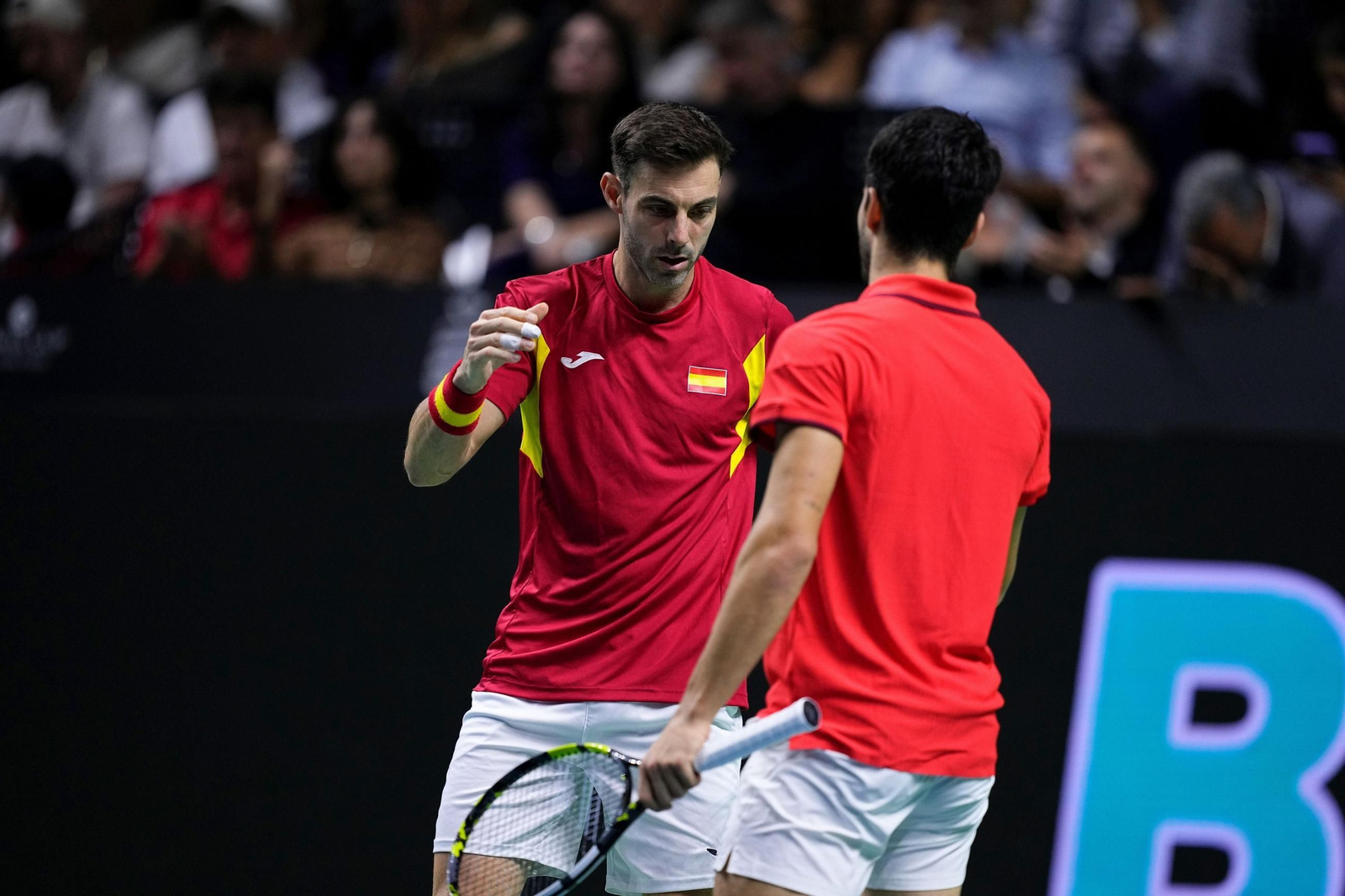 Las fotos de la derrota de España en el dobles ante Países Bajos