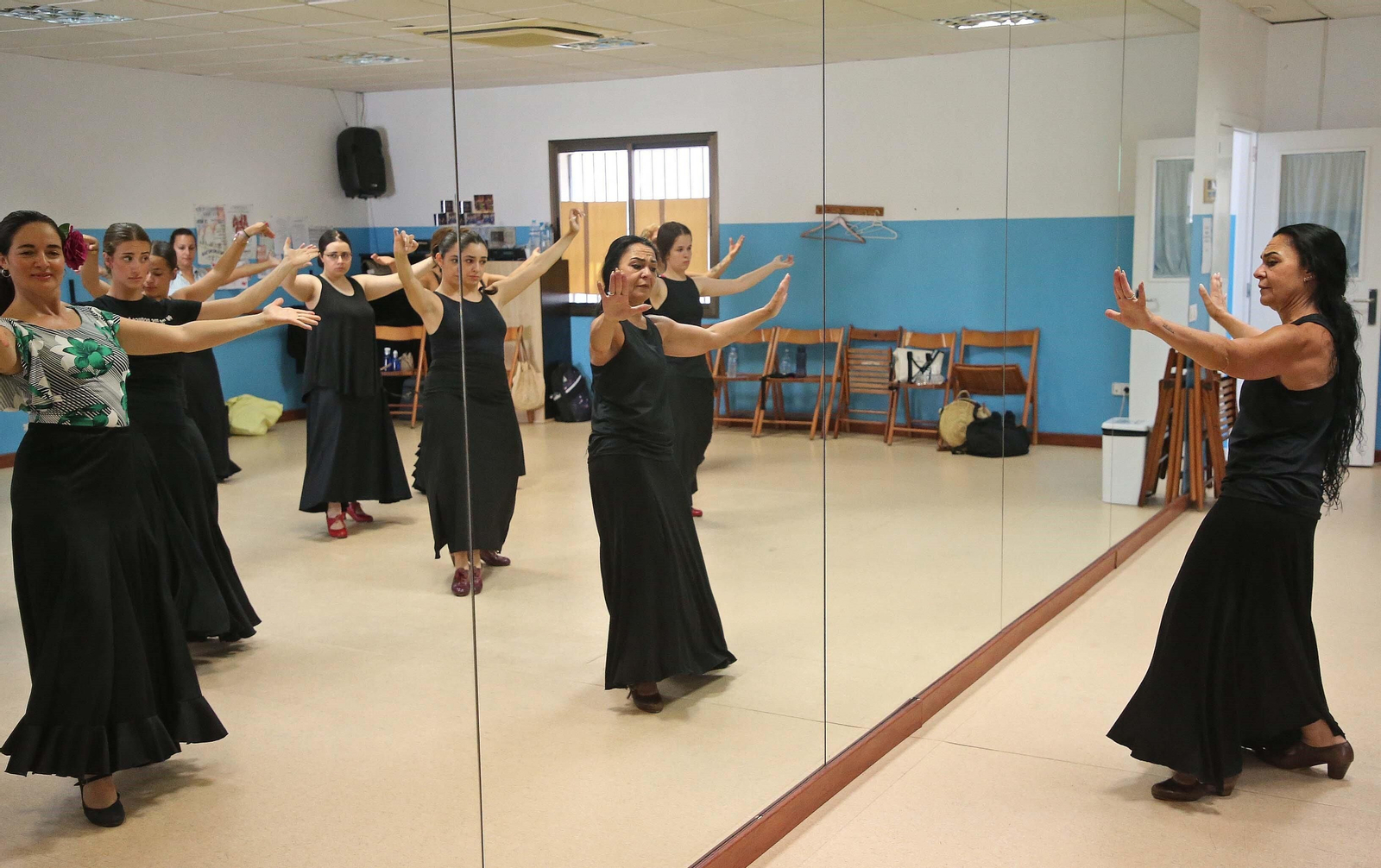 Una de las clases de Mercedes Alcalá.