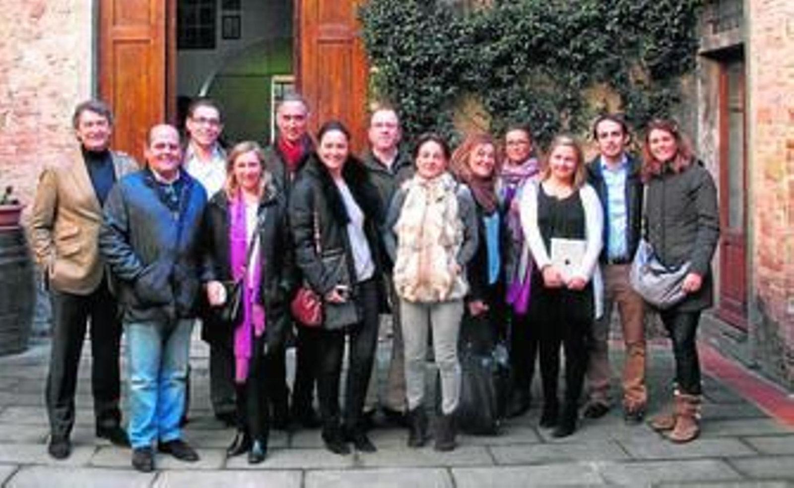 La delegación jerezana que durante cuatro días ha visitado la Toscana italiana.