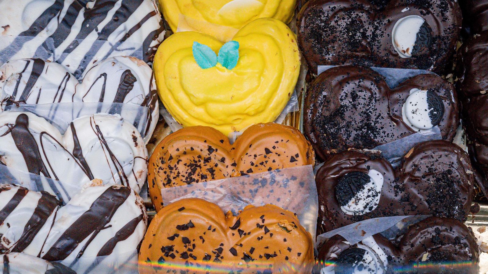 Algunas de las palmeras que se pueden encontrar en esta pastelería.