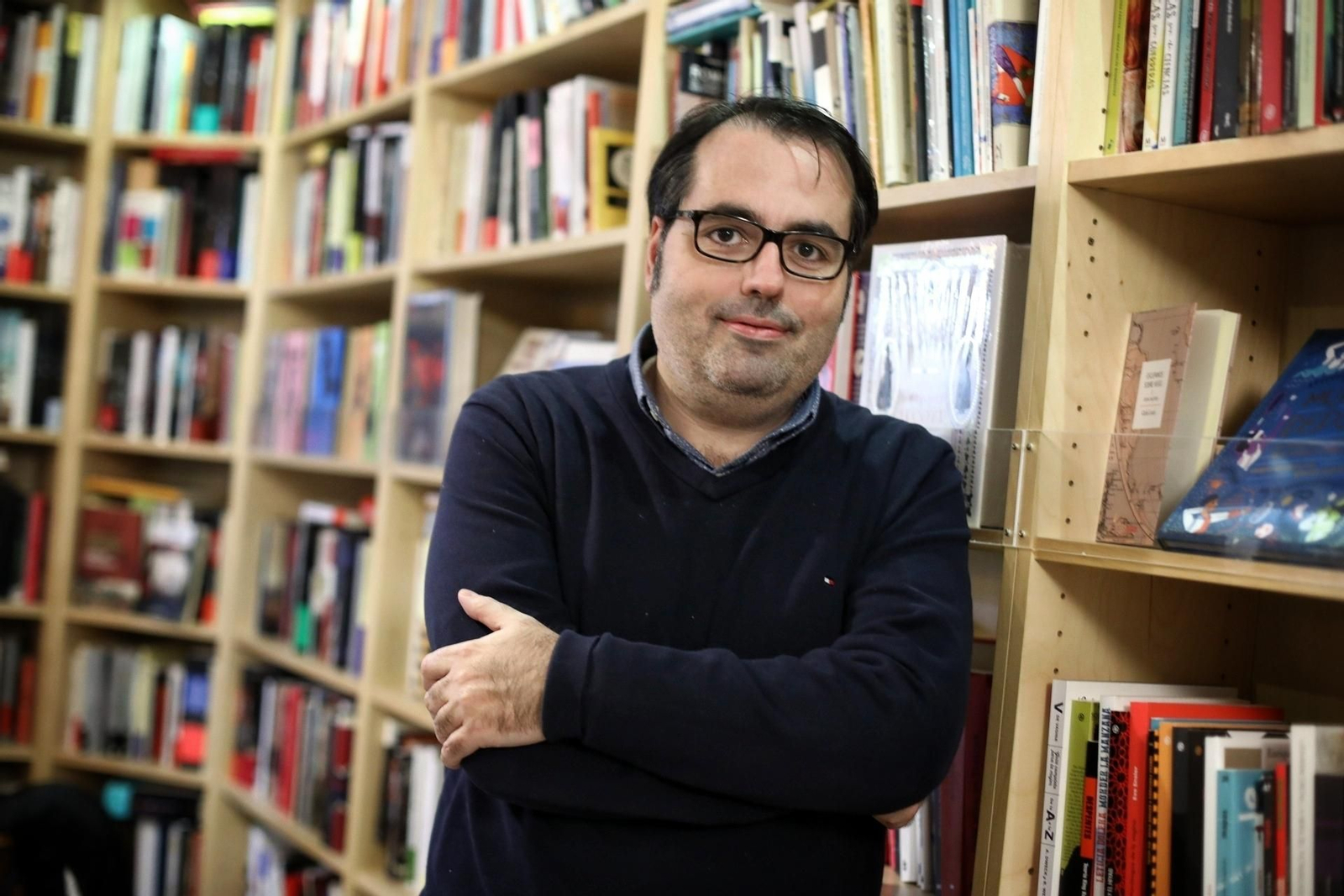 El escritor Luis García Gil, en La Clandestina.