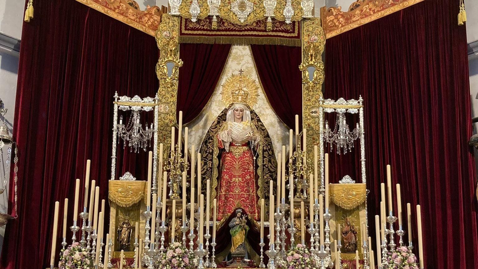 Triduo a la Virgen de la Estrella el pasado año.