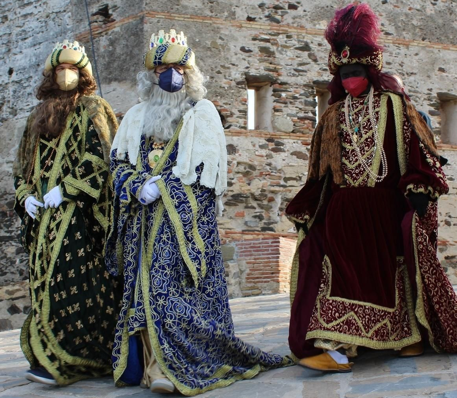 Los Reyes Magos durante su visita a Fuengirola el pasado año.