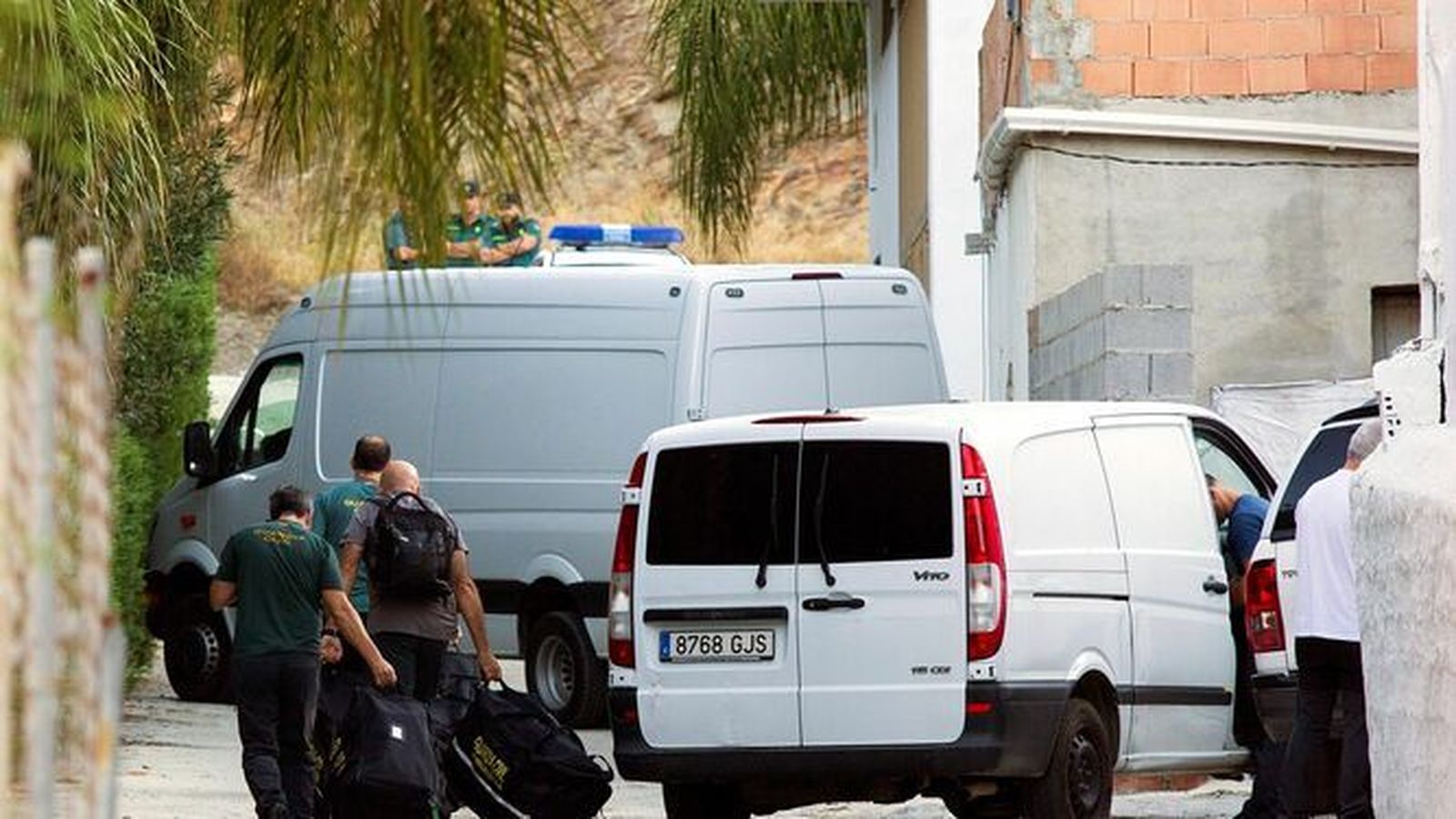 Registro de la Guardia Civil en la casa de la pareja en 2019.
