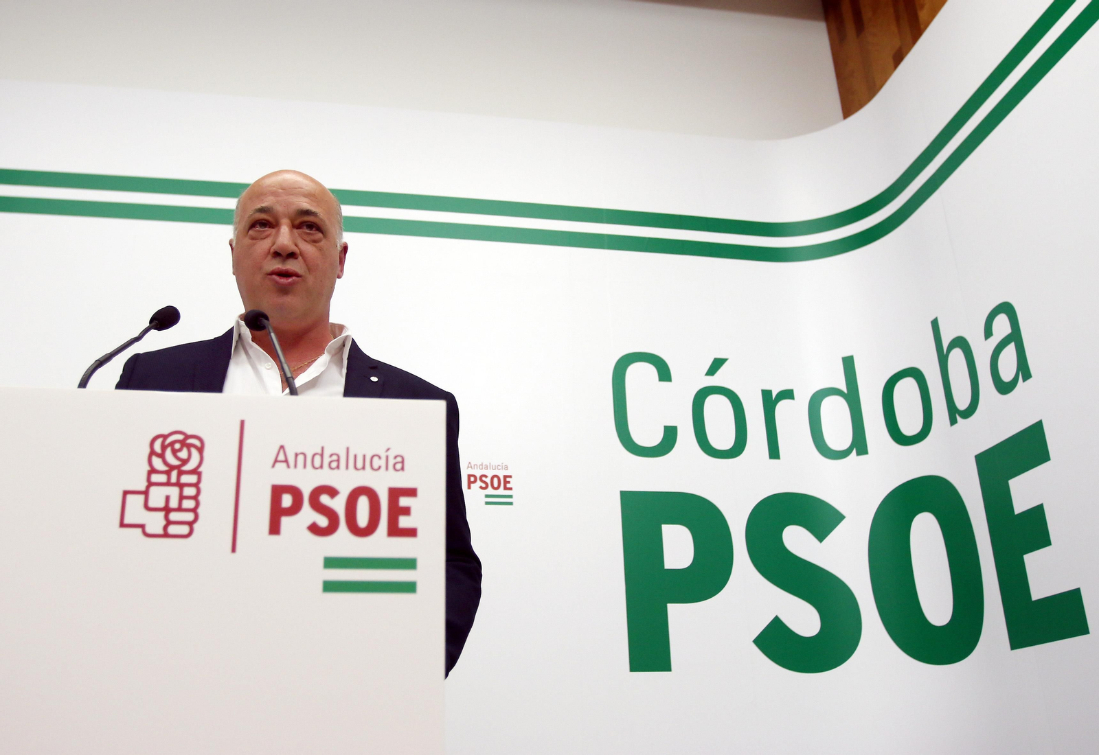 Antonio Ruiz, en la sede del PSOE.