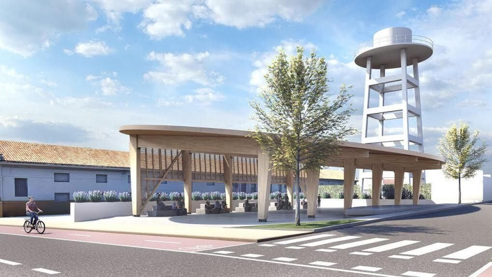 Recreación del aula al aire libre