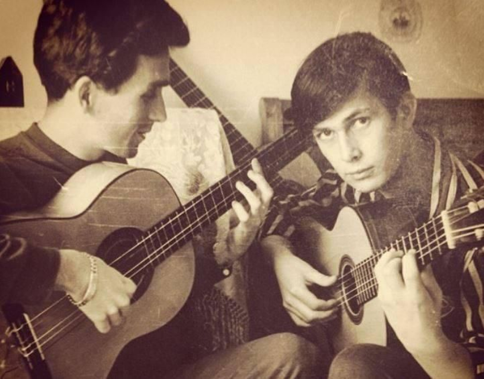 Ramón de Algeciras a la guitarra con Paco de Lucía