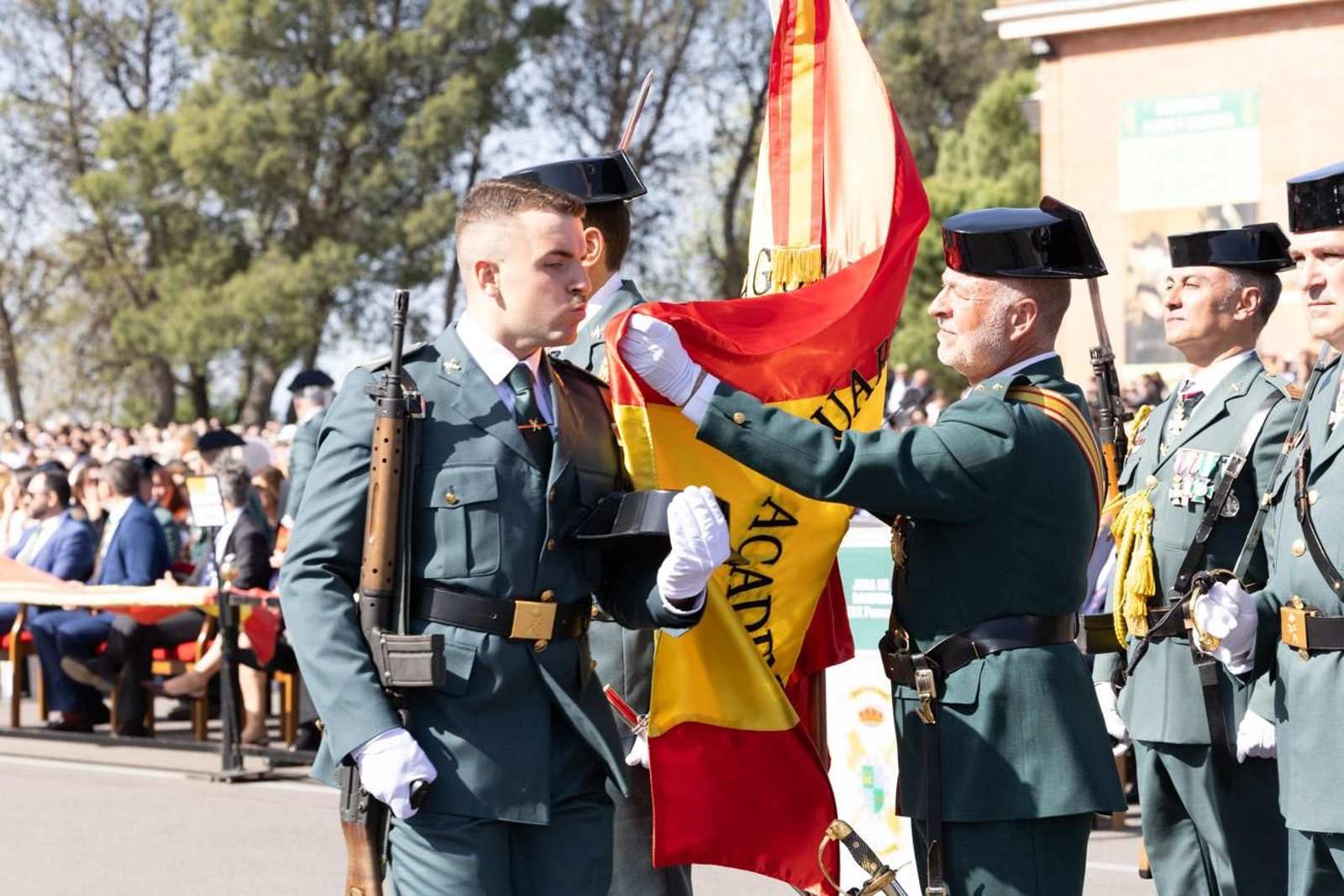 Acto de jura de bandera de la 130ª promoción de guardias civiles de la Academia de Baeza