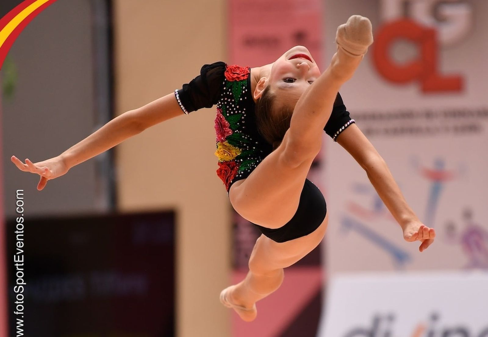 Tiffany Vides, durante una competición.