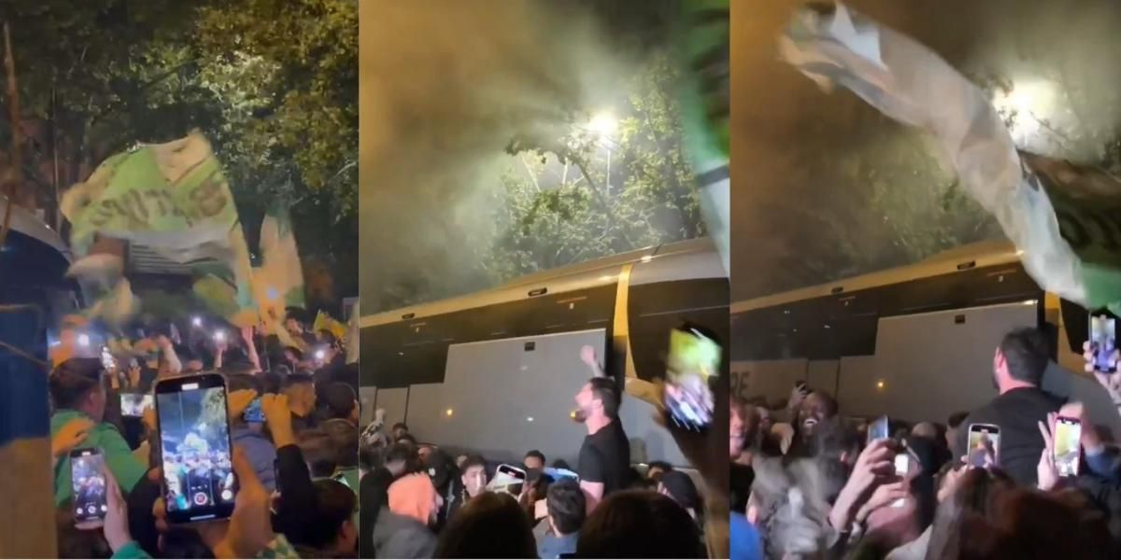 Isco manteado por los aficionados del Betis