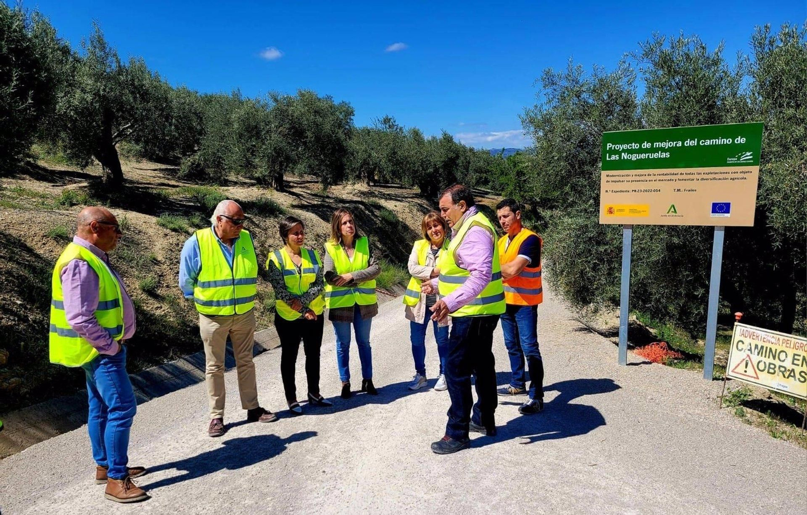 Visita al camino de Las Nogueruelas, en Frailes
