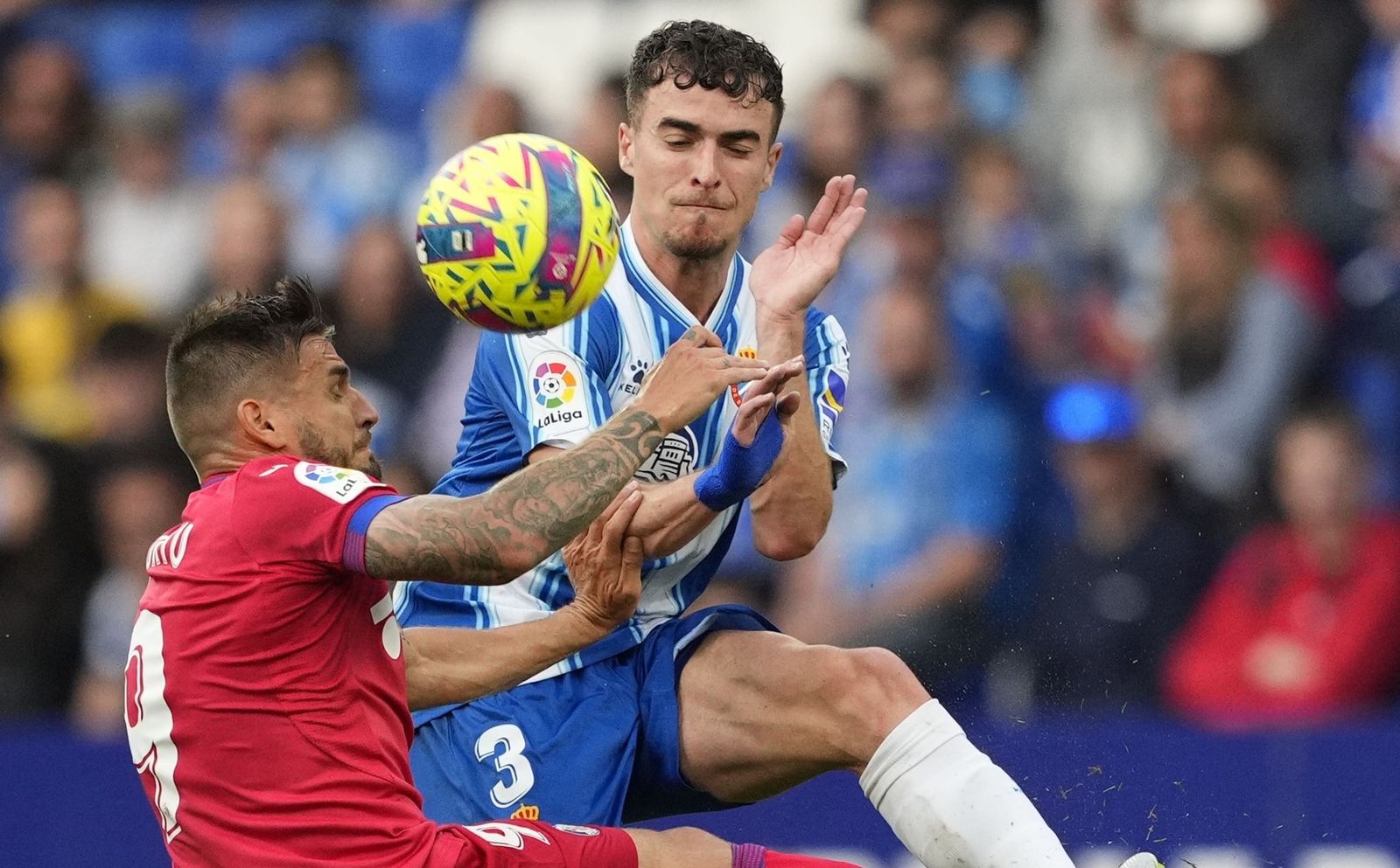 Pedrosa, en un partido de esta temporada ante el Espanyol.