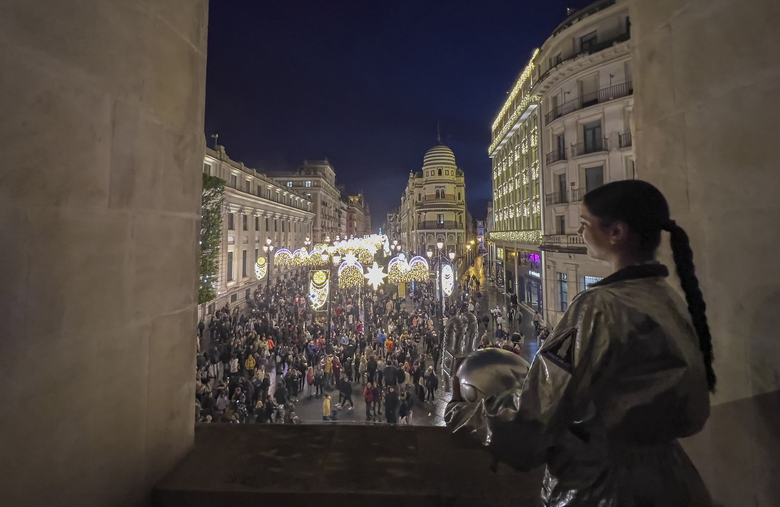 Las imágenes del alumbrado de Navidad en Sevilla