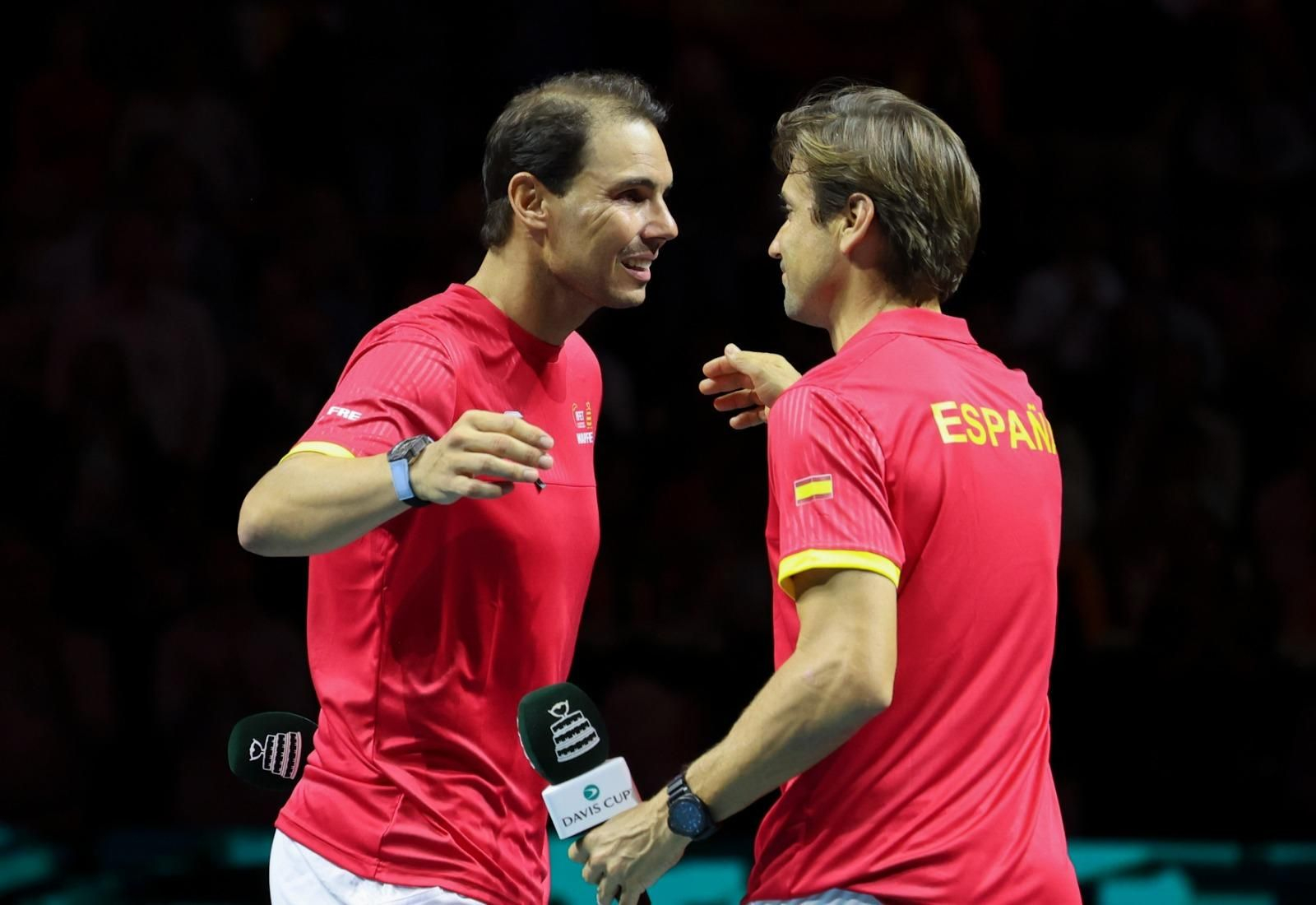 Nadal, con David Ferrer.