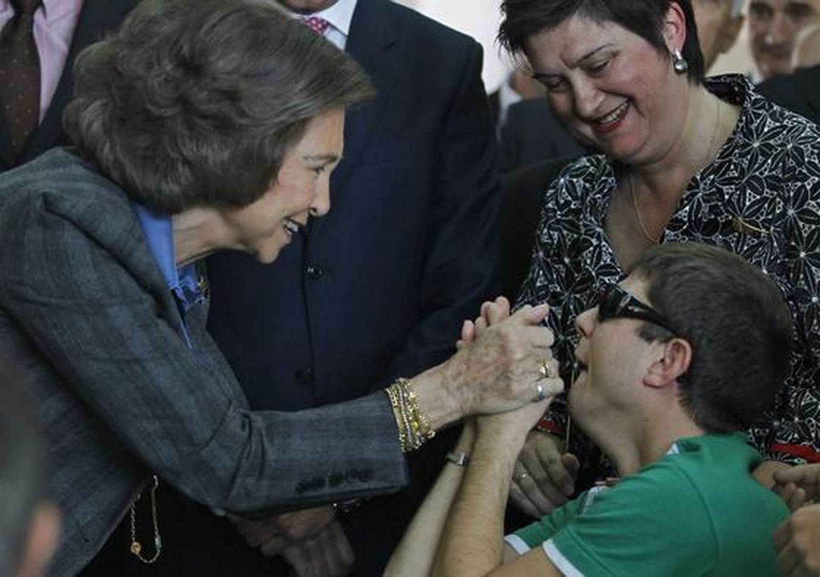 La Reina Doña Sofia inaugura el primer centro de atención a personas sordociegas.

Foto: Antonio Pizarro