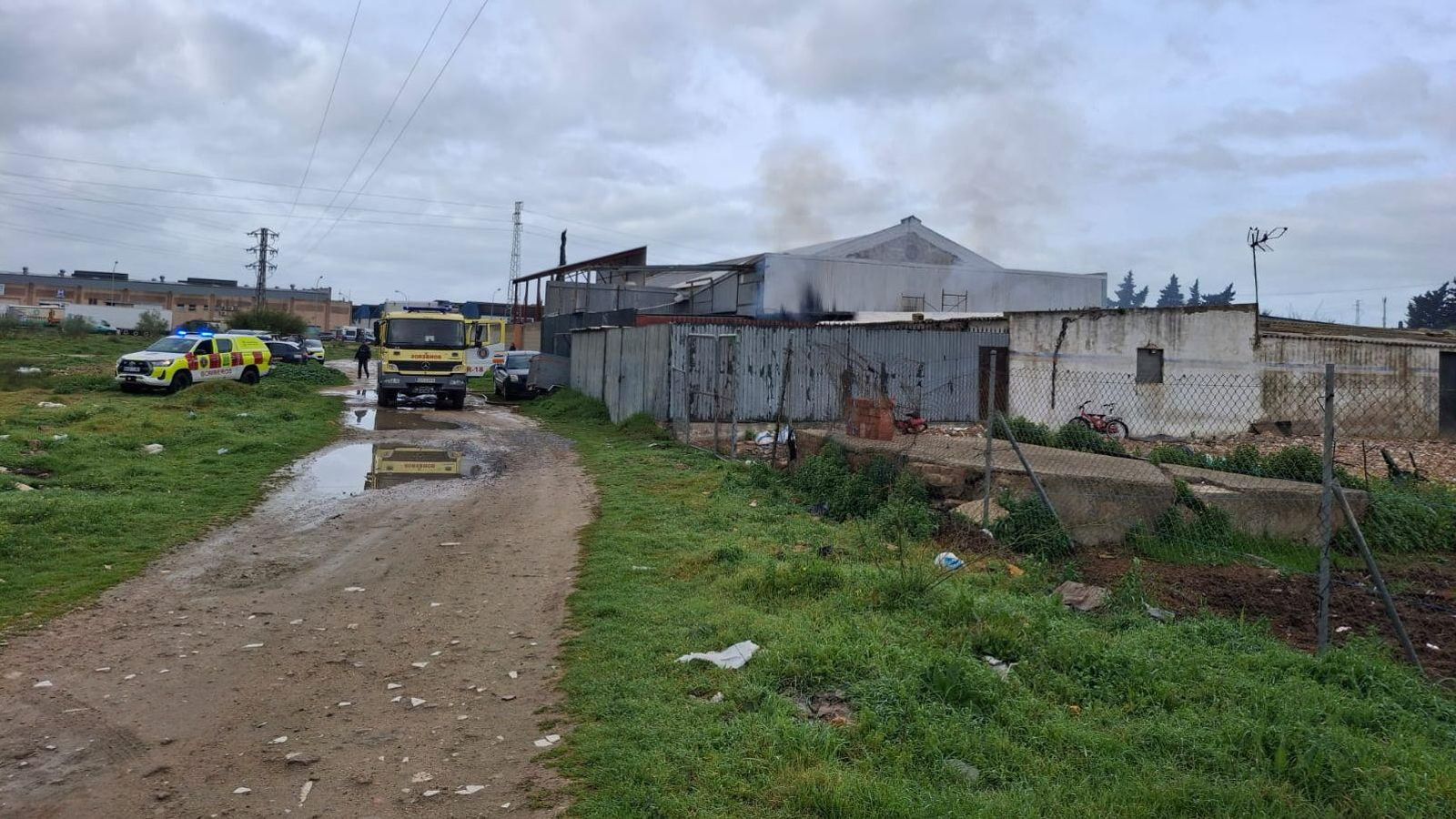 Una imagen de la vivienda donde se registró el fuego.