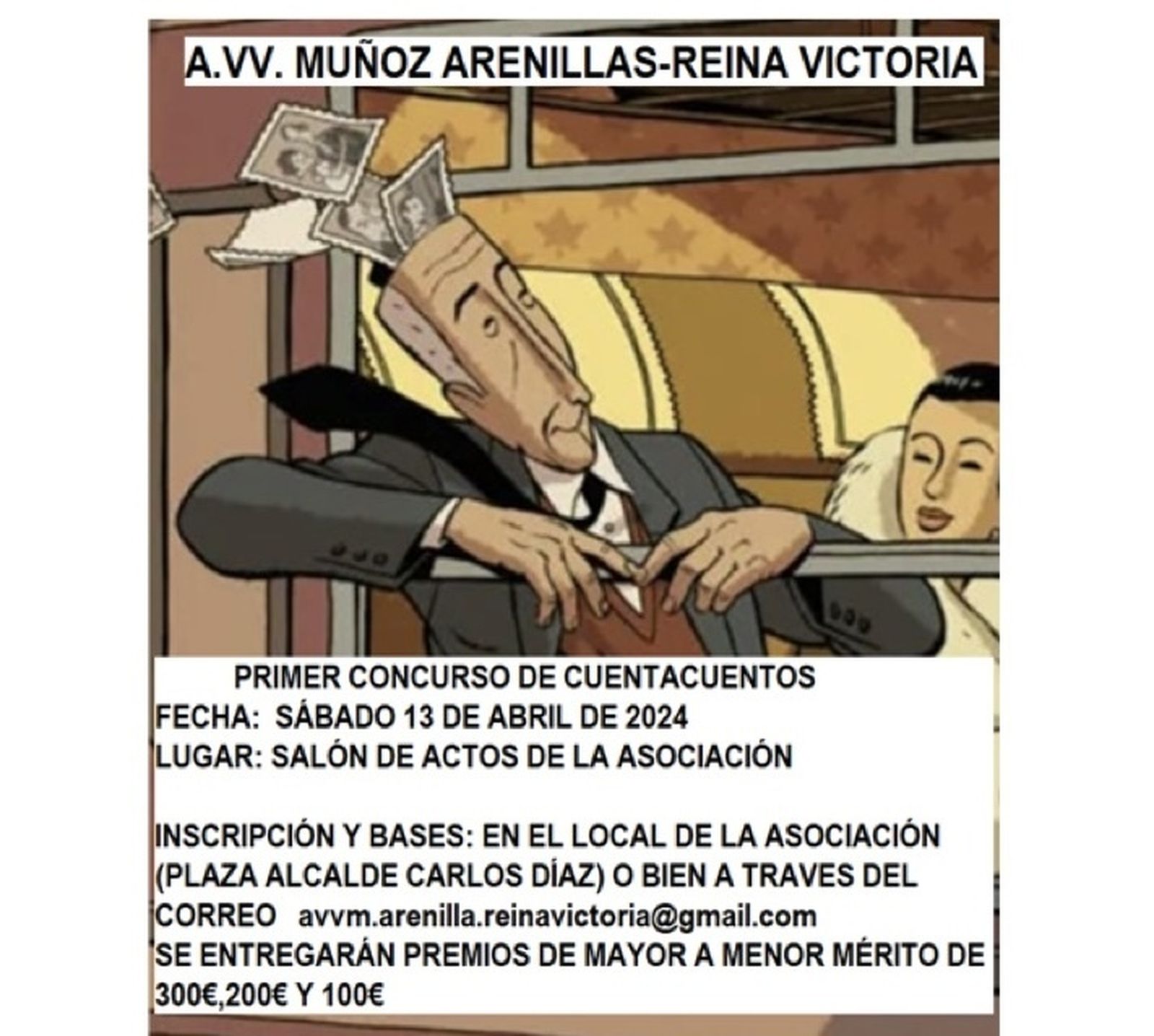 Cuentacuentos en la AVV Muñoz Arenillas