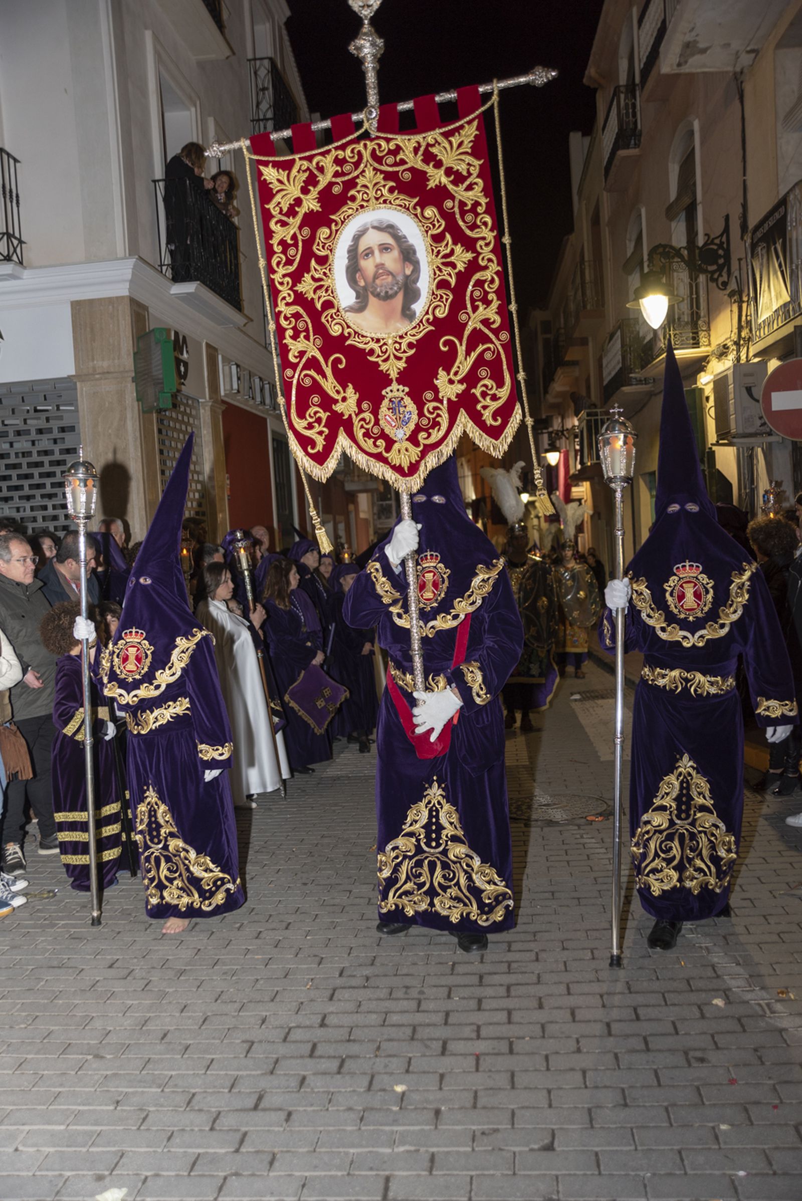 Imágenes de la procesión del Jueves Santo en Cuevas