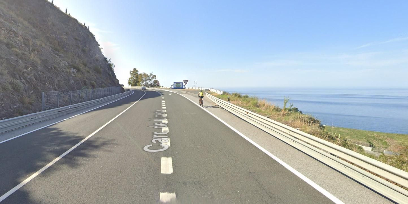 Lugar del accidente en la antigua Nacional