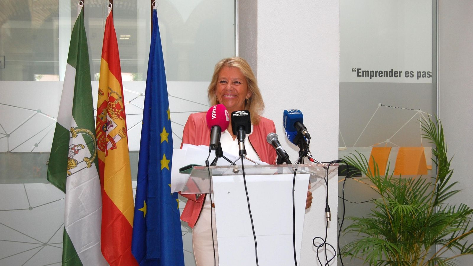 La alcaldesa de Marbella, Ángeles Muñoz. La alcaldesa de Marbella, Ángeles Muñoz.