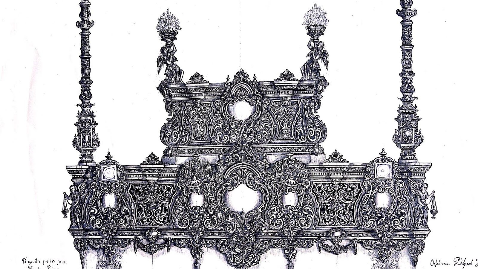 Detalle de los respiraderos diseñados por Orfebrería Delgado López