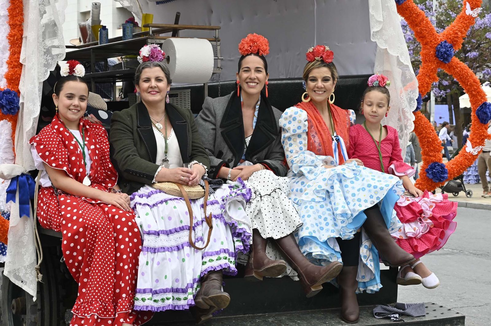 Imágenes de los carros de la Hermandad del Rocío de Huelva
