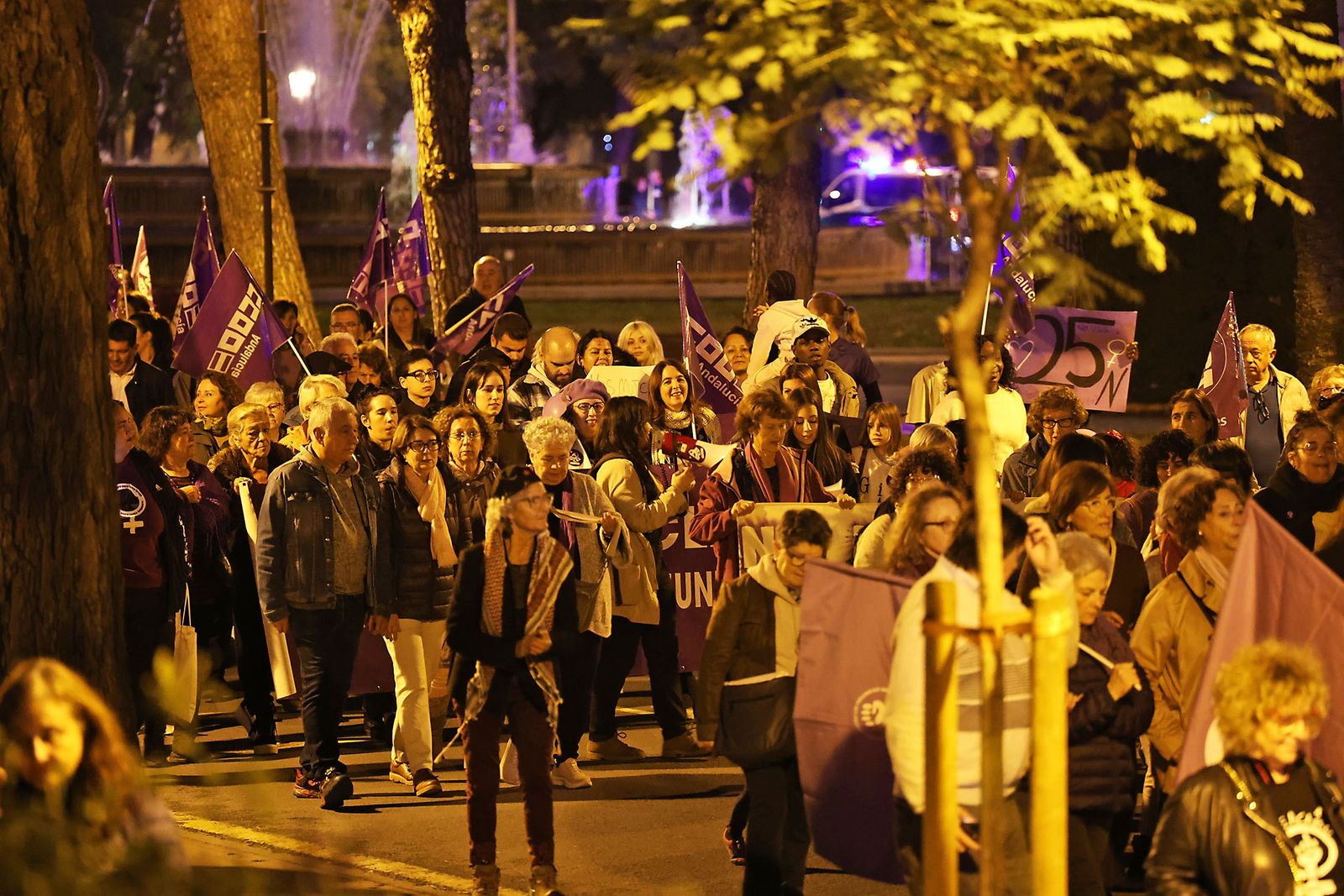 Manifestación del movimiento feminista el 25 de noviembre.