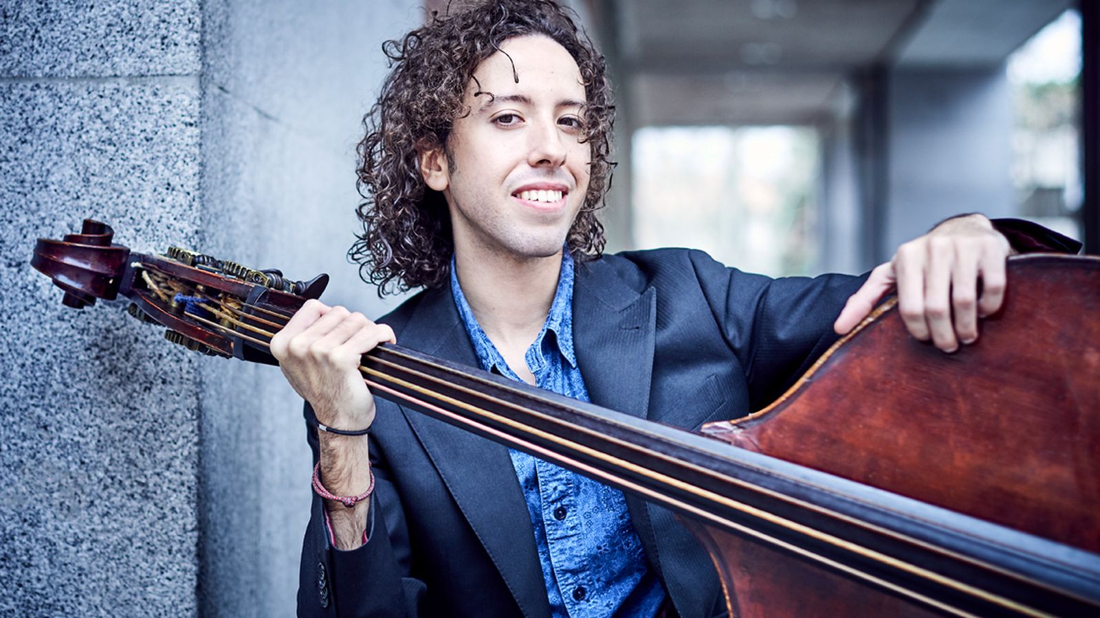 El contrabajista Ismael Campanero