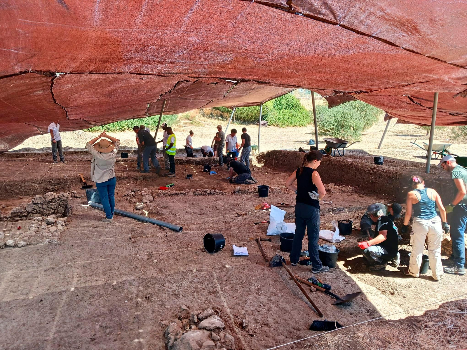 Una imagen de las excavaciones del Cerro del Villar.