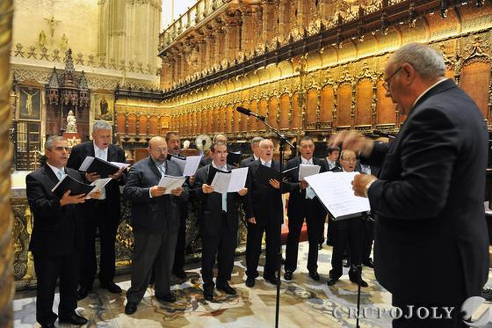 El coro de la Patrona. 

Foto: Juan Carlos Vázquez