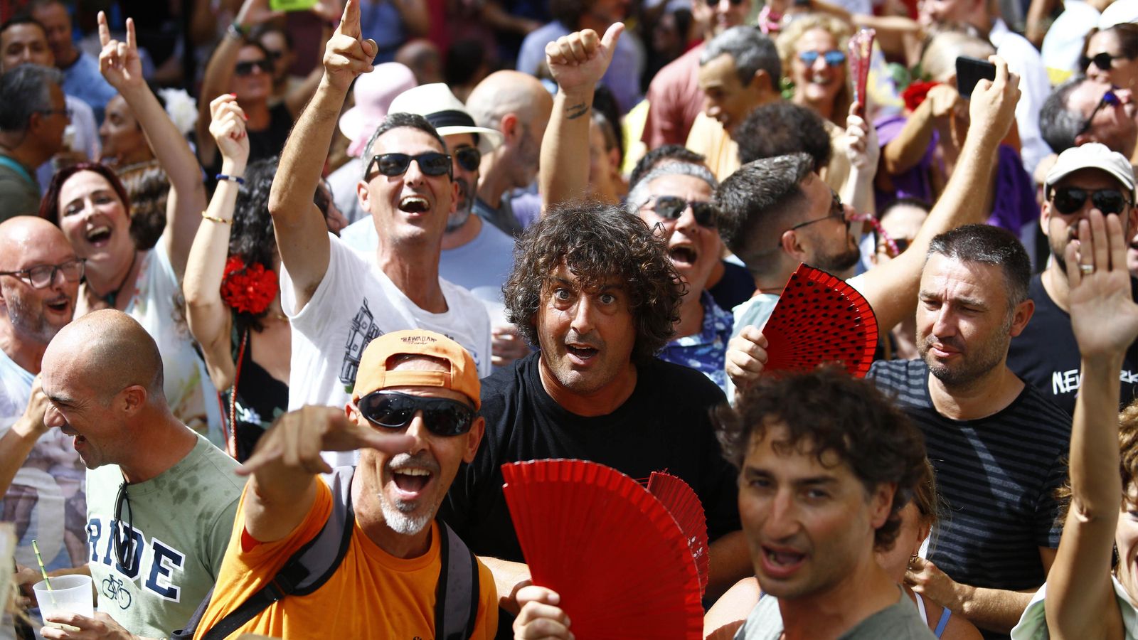 Plaza de la Constitución en la feria de medio día