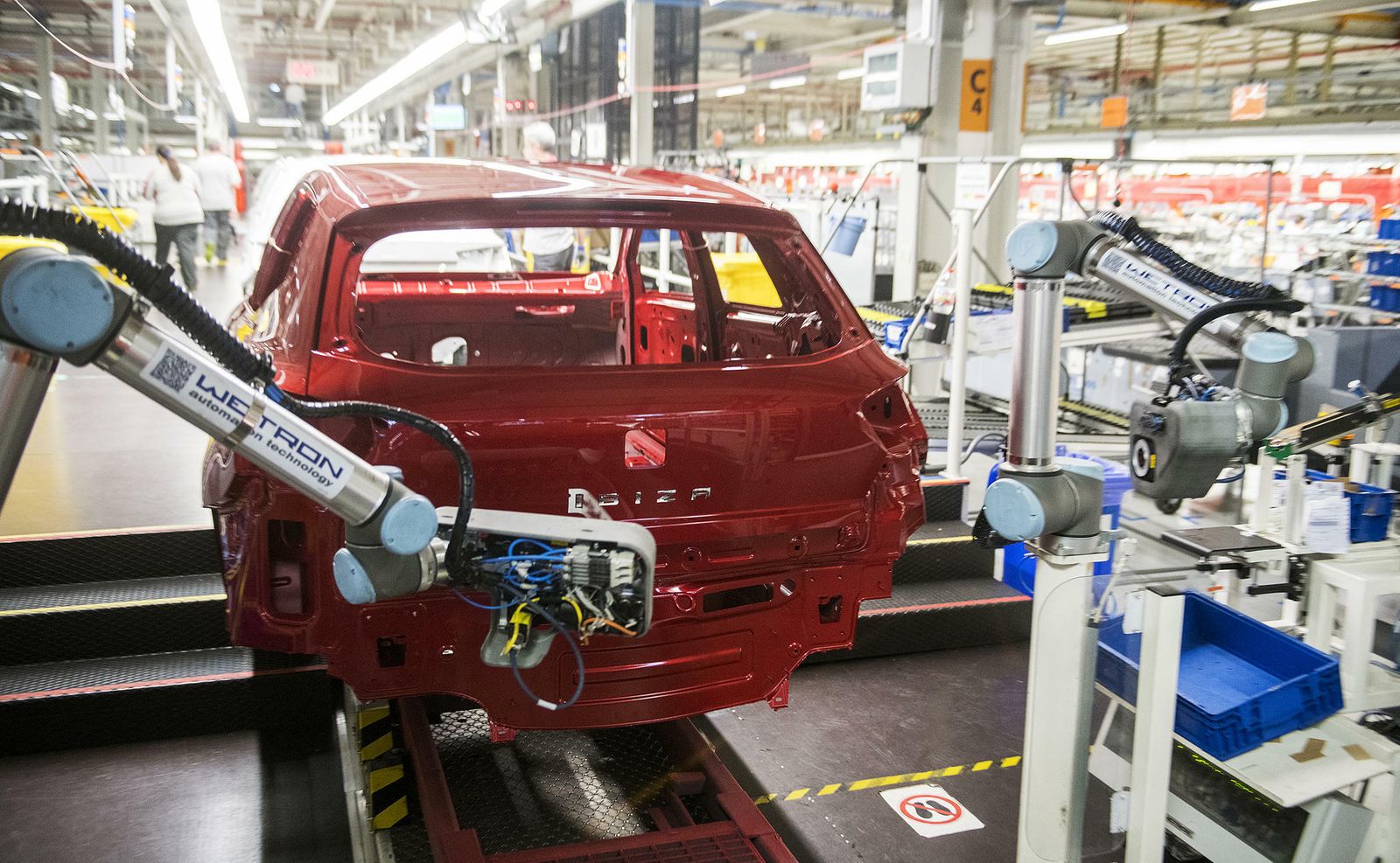 Una unidad robotizada de una factoría de Seat en España.