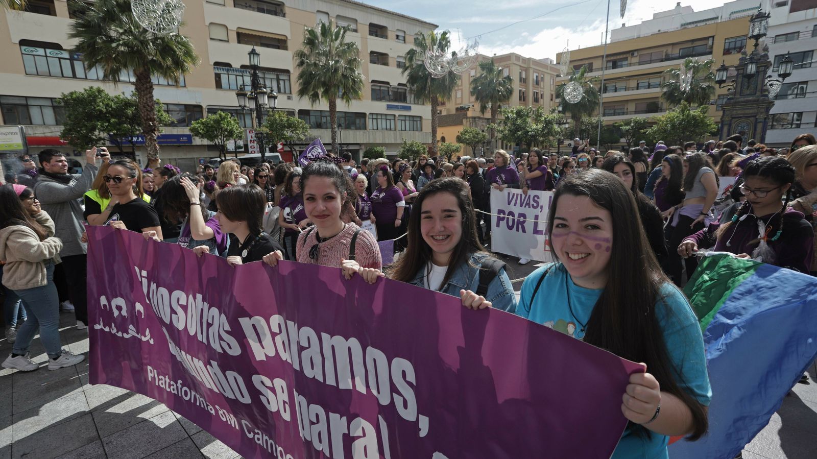 Imágenes de la manifestación  por el Día de la Mujer en Algeciras
