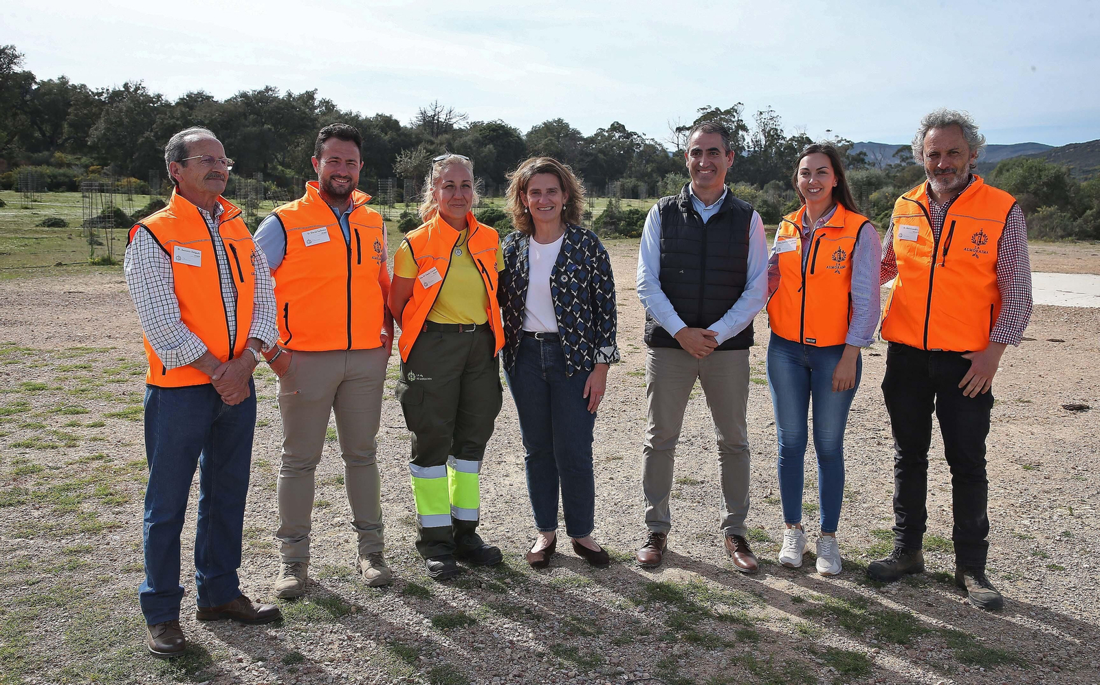 Visita de Teresa Ribera a la finca La Almoraima