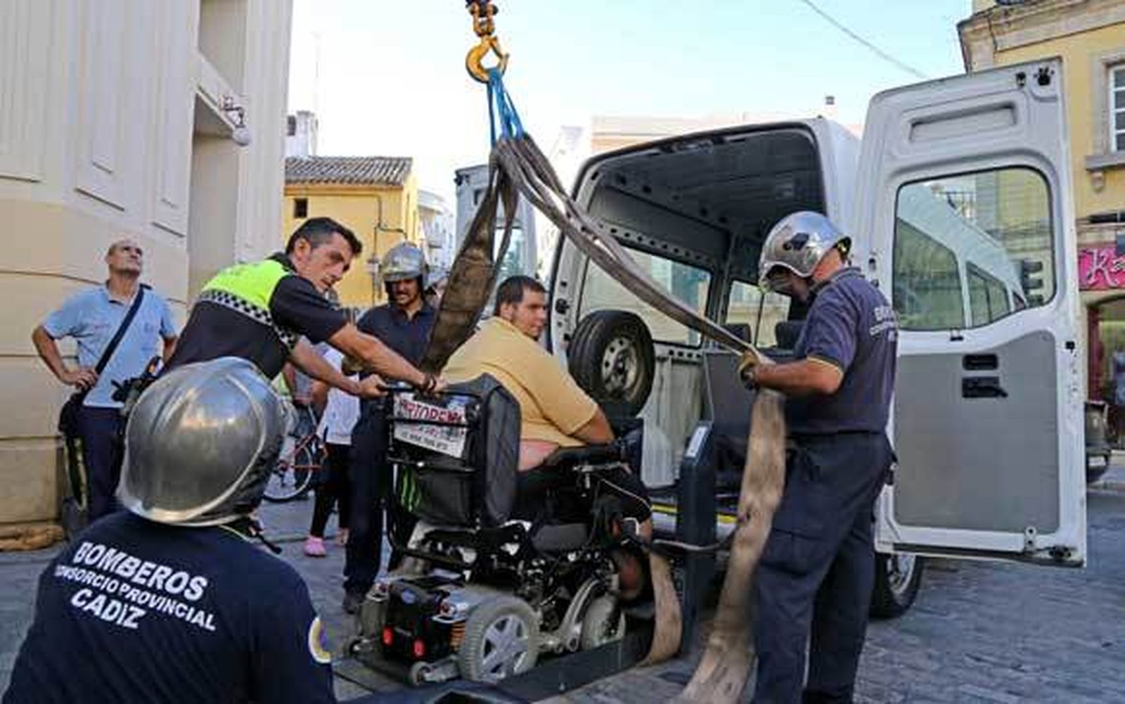 Imagen del traslado de David. /Miguel Ángel González