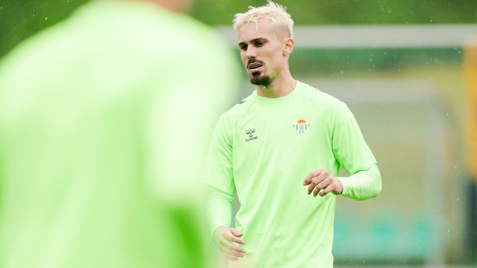 Rodri durante un entrenamiento con el Betis en Austria esta pretemporada